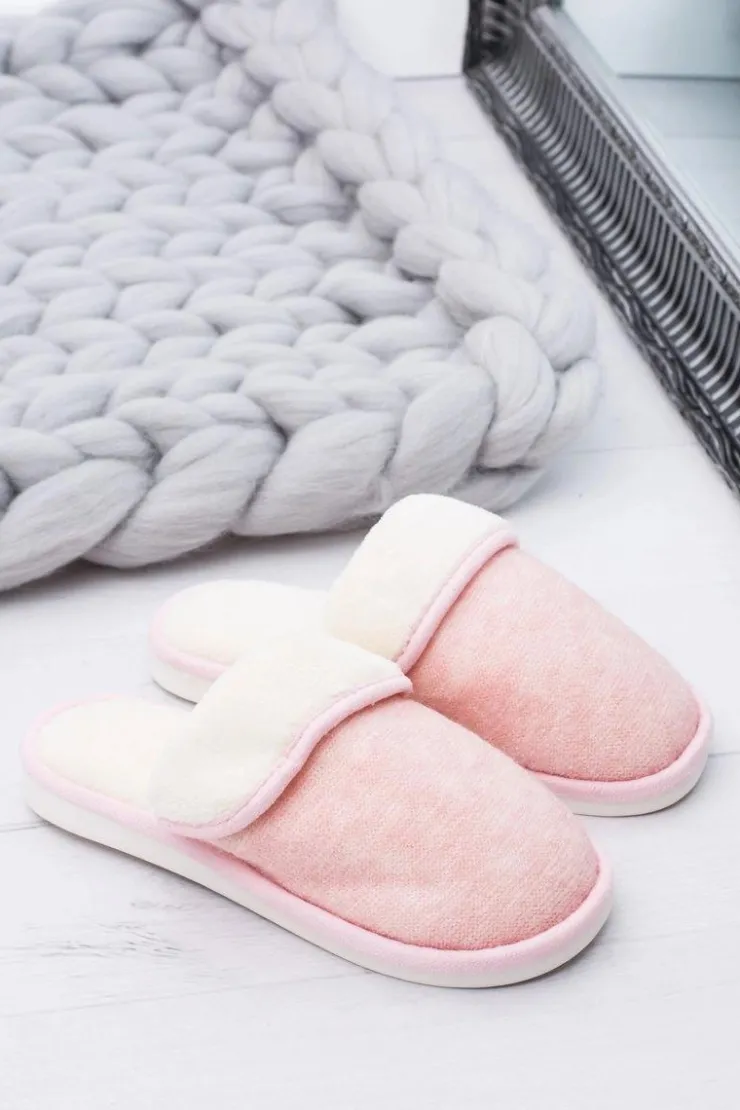 Sale Boto Damskie Różowe Domowe Klapki Papcie Sleepy