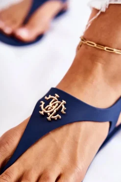 Damskie Boto Damskie Sandałki Granatowe Sonner