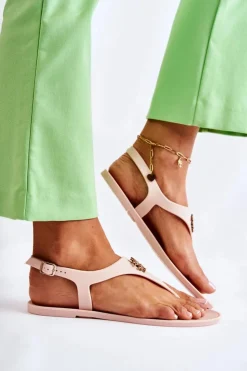 Damskie Boto Damskie Sandałki Nude Sonner