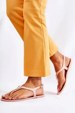 Best Boto Damskie Sandałki Nude Storm