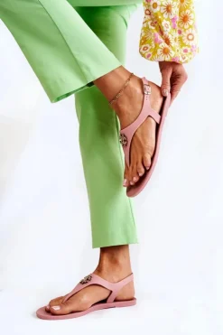 Boto Damskie Sandałki Różowe Sonner