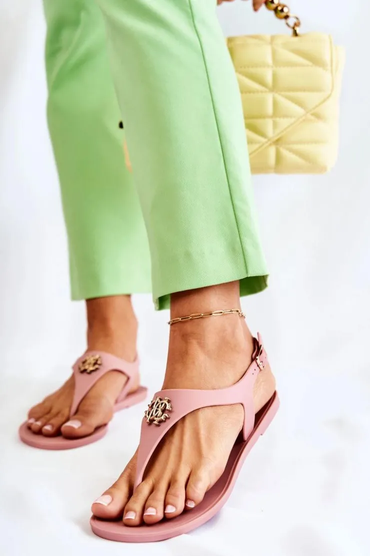 Boto Damskie Sandałki Różowe Sonner