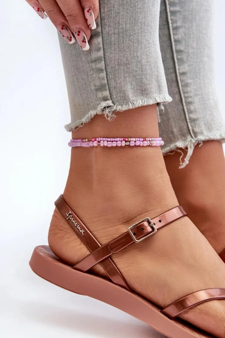 Ipanema Damskie Sandały 82842 Fashion Sandal VIII Fem Różowo-Brązowe