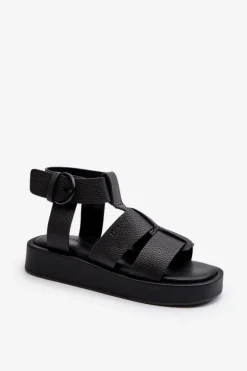 Damskie Big Star Shoes Damskie Sandały Big Star NN274071 Czarne