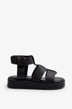 Damskie Big Star Shoes Damskie Sandały Big Star NN274071 Czarne