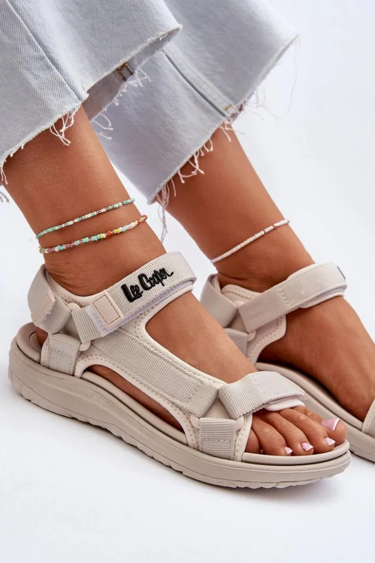 Damskie Lee Cooper Damskie Sandały LCW-24-34-2614 Beżowe