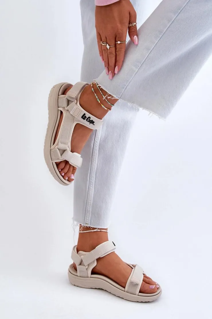 Damskie Lee Cooper Damskie Sandały LCW-24-34-2614 Beżowe