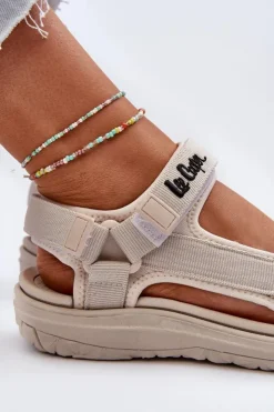 Damskie Lee Cooper Damskie Sandały LCW-24-34-2614 Beżowe