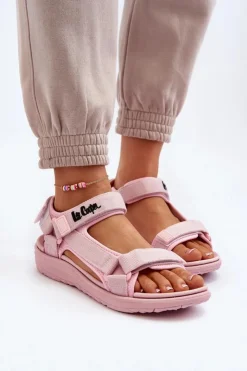 Lee Cooper Damskie Sandały LCW-24-34-2613 Różowe
