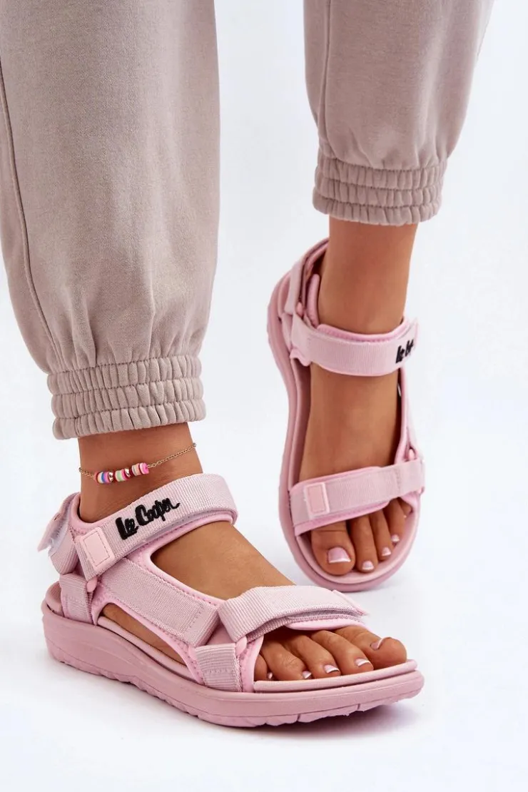 Lee Cooper Damskie Sandały LCW-24-34-2613 Różowe