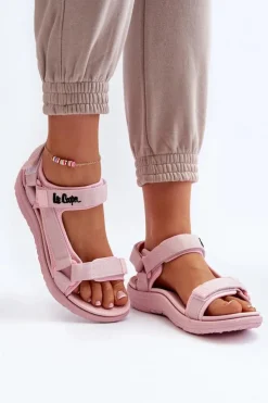Lee Cooper Damskie Sandały LCW-24-34-2613 Różowe