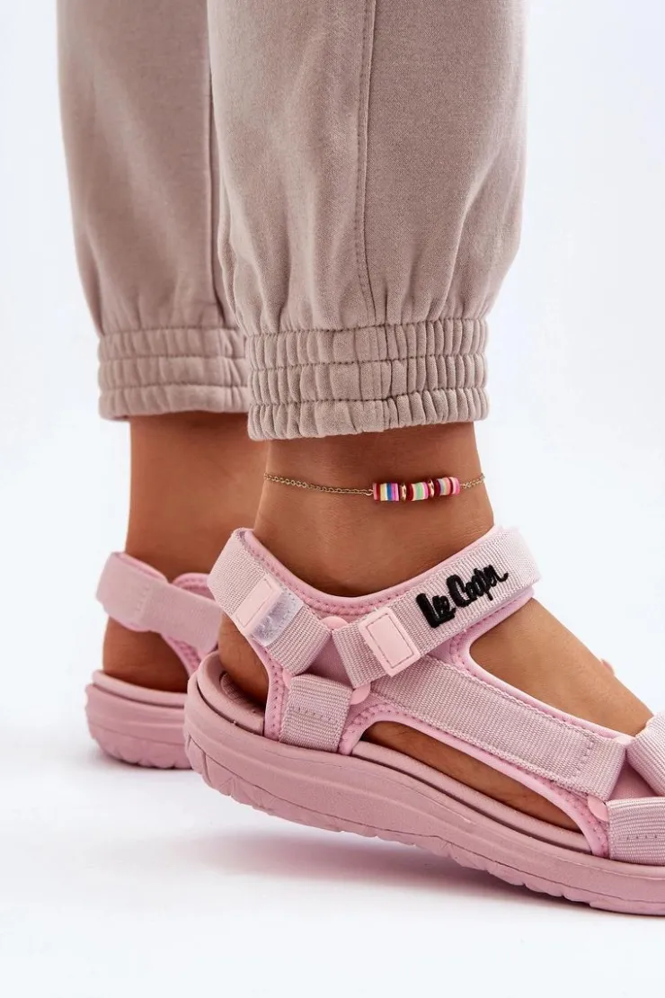 Lee Cooper Damskie Sandały LCW-24-34-2613 Różowe