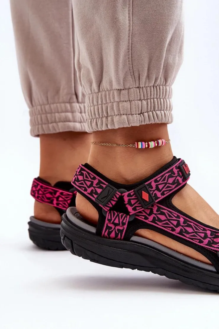 Lee Cooper Sandały Płaskie*Damskie Sandały LCW-24-34-2608 Fuksja