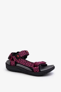 Lee Cooper Sandały Płaskie*Damskie Sandały LCW-24-34-2608 Fuksja