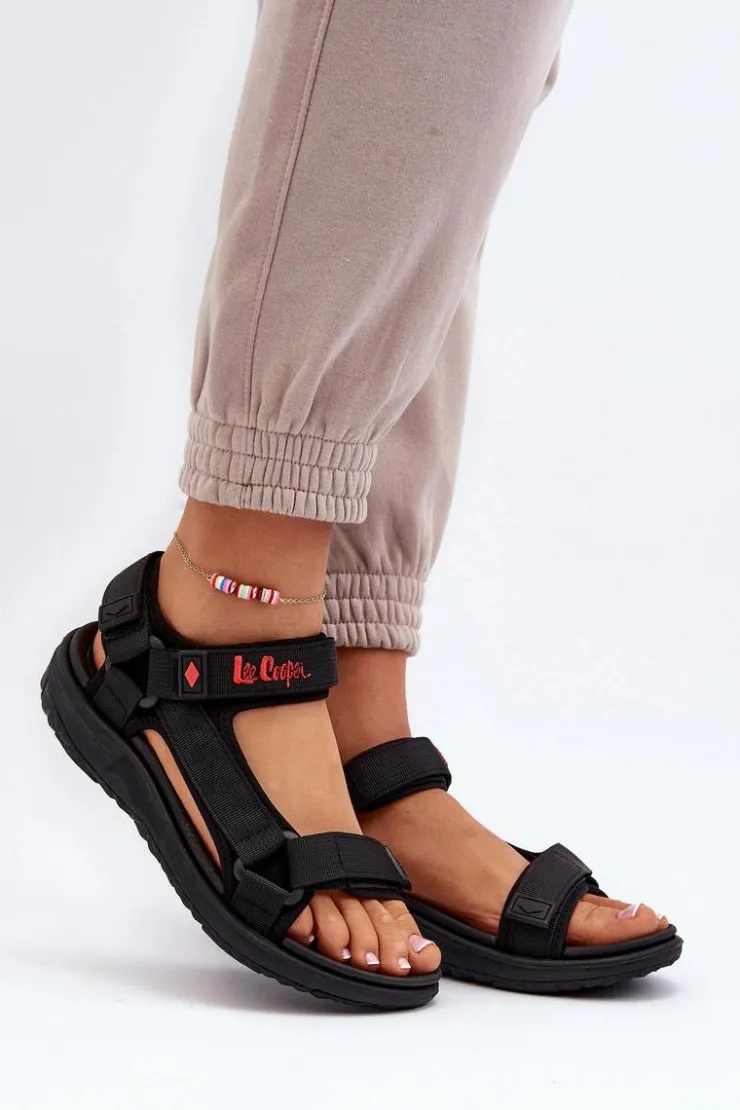 Damskie Lee Cooper Damskie Sandały LCW-24-34-2615 Czarne