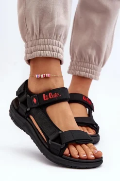 Damskie Lee Cooper Damskie Sandały LCW-24-34-2615 Czarne