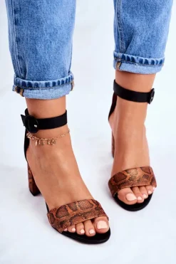 Damskie Maciejka Damskie Sandały Skórzane Pomarańczowy Gad 04235-18/00-5