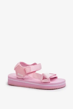 Outlet Big Star Shoes Damskie Sandały Na Platformie Big Star NN274A533 Różowe Różowy