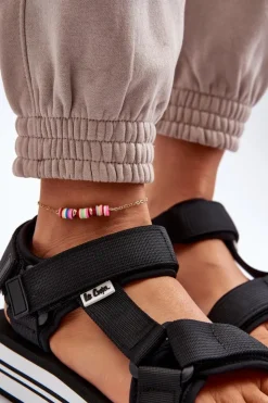 Damskie Lee Cooper Damskie Sandały Na Platformie LCW-24-05-2753 Czarne