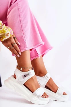 Damskie Evento Damskie Sandały Na Platformie Białe Terrina