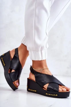 Online Buty damskie Vinceza Damskie Sandały Na Rzep Czarne Amaze