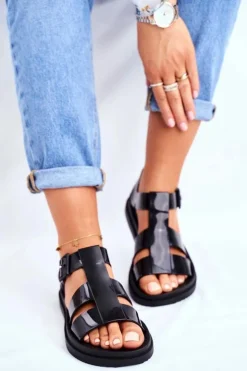 Damskie ZAXY Damskie Sandały Pachnące Gumowe Czarne FF285024