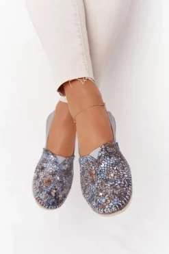 Maciejka Baleriny Skórzane|Baleriny Klasyczne*Damskie Skórzane Baleriny 01930-86 Popielate