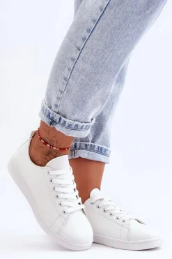 Evento Trampki Damskie Niskie*Damskie Skórzane Klasyczne Trampki Białe Unlimited