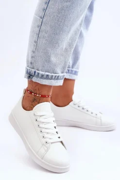 Evento Trampki Damskie Niskie*Damskie Skórzane Klasyczne Trampki Białe Unlimited