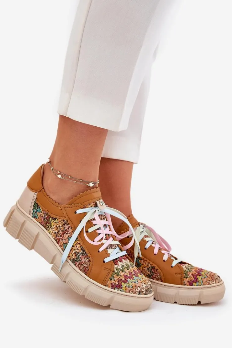 Damskie Maciejka Damskie Skórzane Półbuty 05850-29 Multikolor