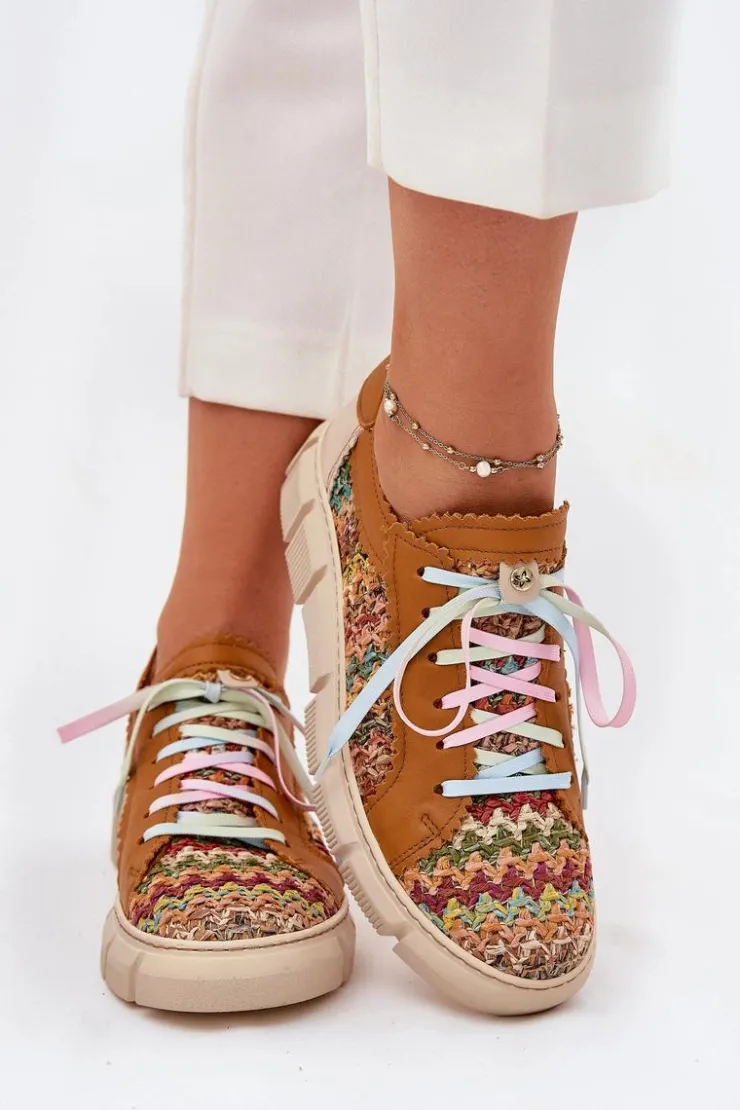 Damskie Maciejka Damskie Skórzane Półbuty 05850-29 Multikolor