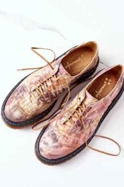 Damskie Maciejka Damskie Skórzane Półbuty Oxfordy 04087-46 Multikolor