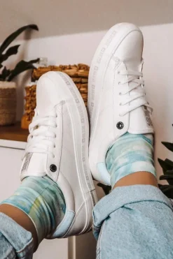 Big Star Shoes Trampki Damskie Big Star|Trampki Damskie Niskie*Damskie Skórzane Tenisówki Logowana Podeszwa Big Star GG274194 Białe