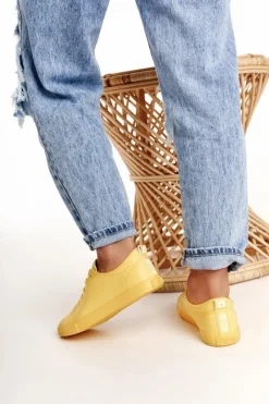 Damskie Big Star Shoes Damskie Skórzane Tenisówki BIG STAR HH274142 Żółte