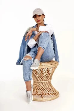 Big Star Shoes Trampki Damskie Big Star|Trampki Damskie Niskie*Damskie Skórzane Tenisówki BIG STAR HH274143 Srebrne