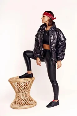 Big Star Shoes Trampki Damskie Big Star|Trampki Damskie Niskie*Damskie Skórzane Tenisówki Z Tasiemką BIG STAR DD274687 Czarne