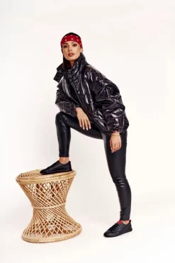 Big Star Shoes Trampki Damskie Big Star|Trampki Damskie Niskie*Damskie Skórzane Tenisówki Z Tasiemką BIG STAR DD274687 Czarne