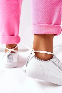 Hot Big Star Shoes Damskie Skórzane Trampki BIG STAR II274055 Białe