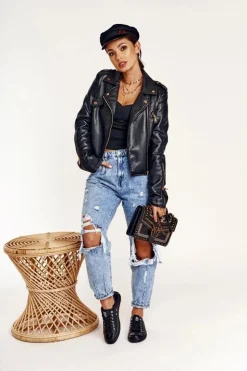 Damskie Big Star Shoes Damskie Skórzane Trampki Big Star Czarne V274871