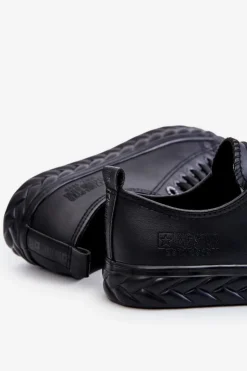 Damskie Big Star Shoes Damskie Skórzane Trampki Big Star LL274402 Czarne