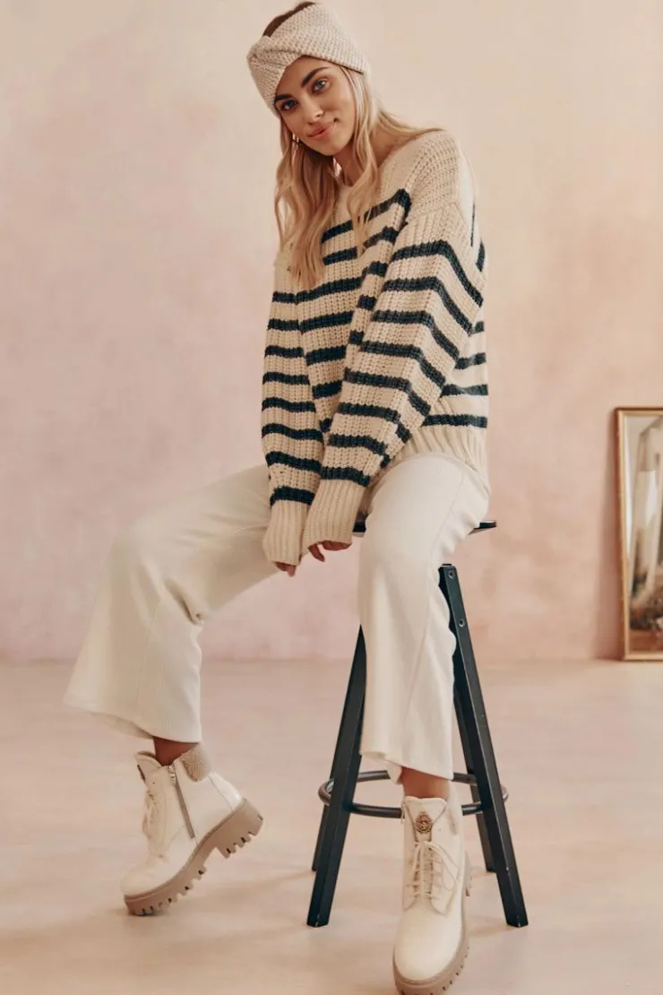 Zazoo Damskie Skórzane Trapery Botki Jasnobeżowe Lemar Vergo