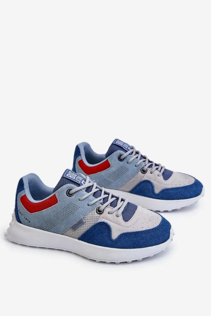 Clearance Big Star Shoes Damskie Sneakersy Big Star LL274421 Niebieskie