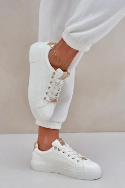 Damskie Big Star Shoes Damskie Sneakersy Big Star NN274211 Białe