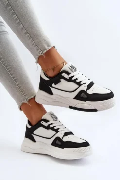 Online Big Star Shoes Damskie Sneakersy Big Star NN274669 Biało-Czarne