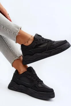 Big Star Shoes Buty Sportowe Big Star|Sneakersy Damskie*Damskie Sneakersy Big Star NN274666 Czarne