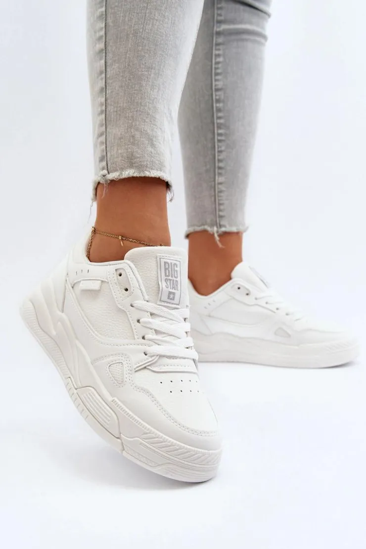 Damskie Big Star Shoes Damskie Sneakersy Big Star NN274667 Białe