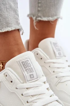 Damskie Big Star Shoes Damskie Sneakersy Big Star NN274667 Białe