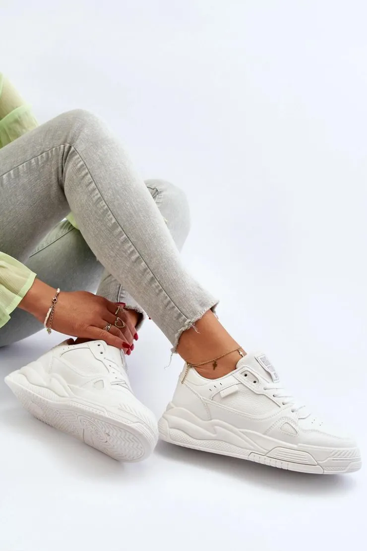 Damskie Big Star Shoes Damskie Sneakersy Big Star NN274667 Białe