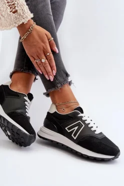 Sale Boto Damskie Sneakersy Buty Sportowe Czarne Daisee