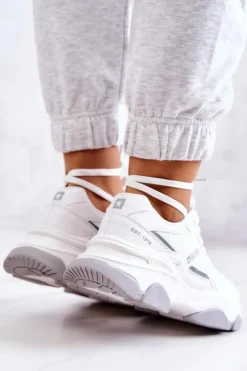 Big Star Shoes Buty Sportowe Big Star*Damskie Sneakersy Buty Sportowe Big Star JJ274579 Białe